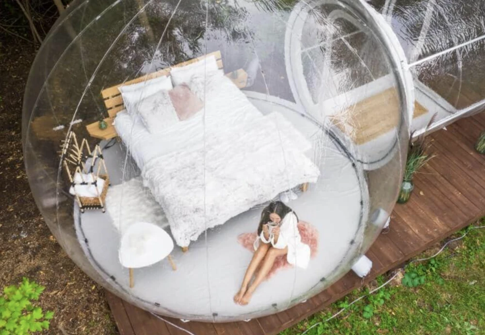 buying an inflatable bubble tent